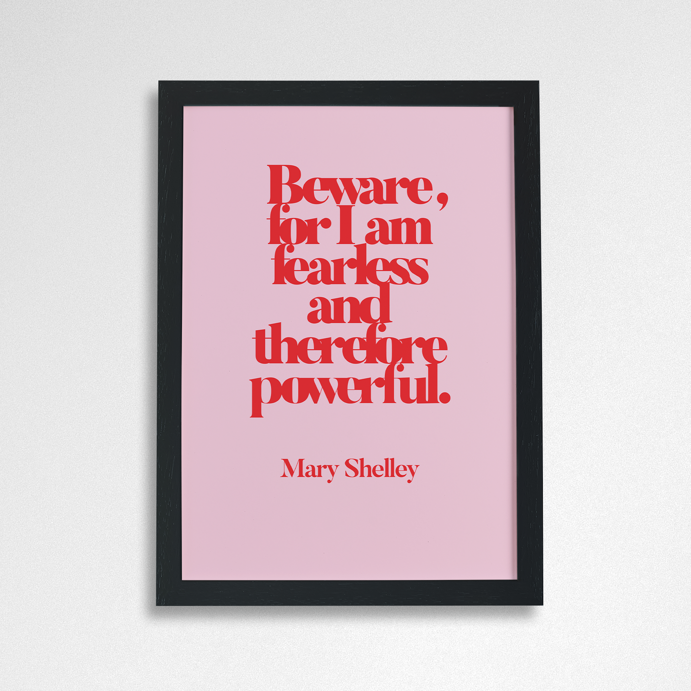 Pack of 2 - Inspirational “I Am Fearless” Art Poster