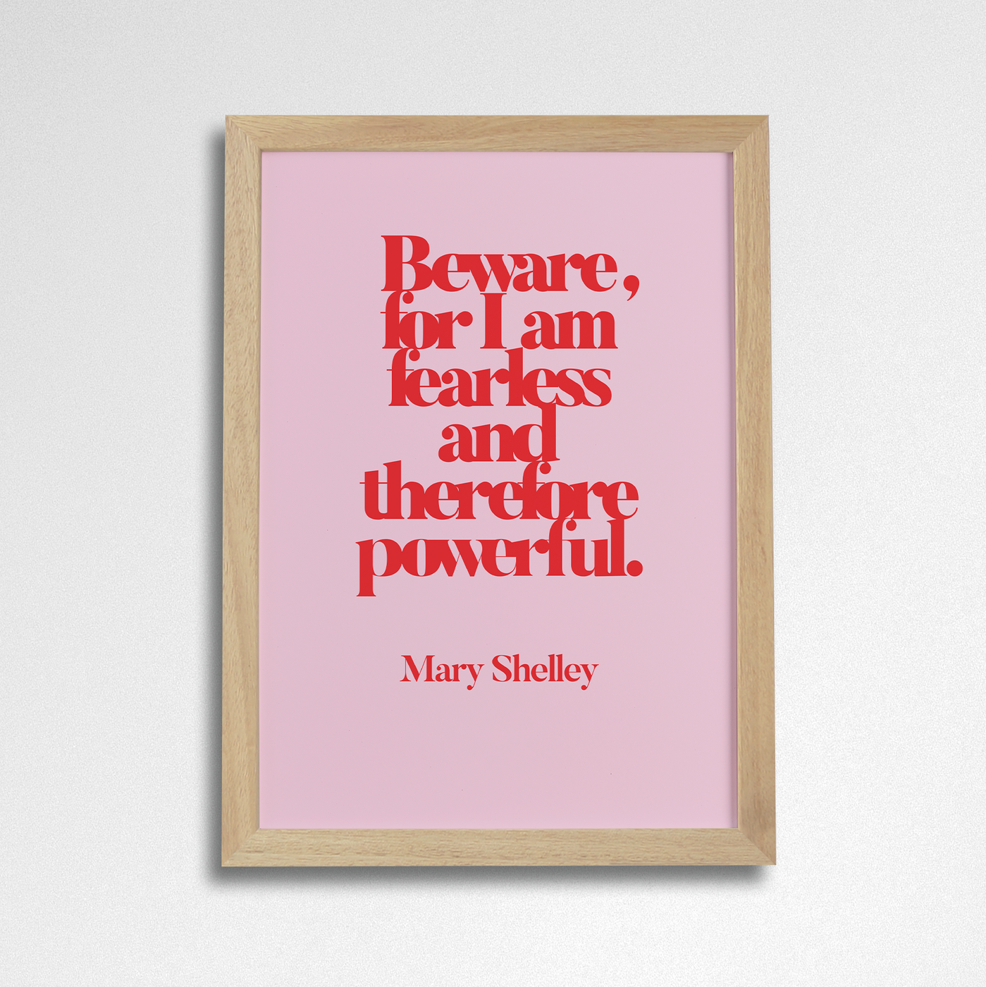 Pack of 2 - Inspirational “I Am Fearless” Art Poster