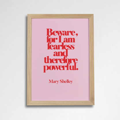 Pack of 2 - Inspirational “I Am Fearless” Art Poster