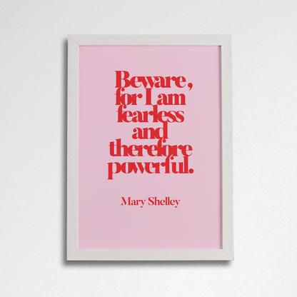 Pack of 2 - Inspirational “I Am Fearless” Art Poster