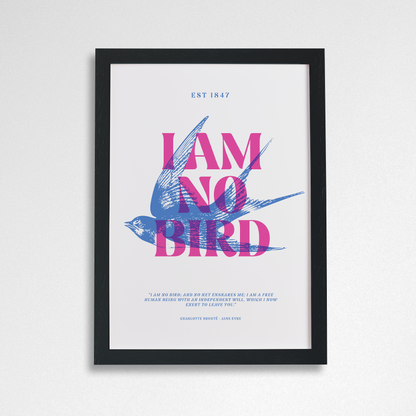 Pack of 2 - I Am No Bird - A4 Art Print