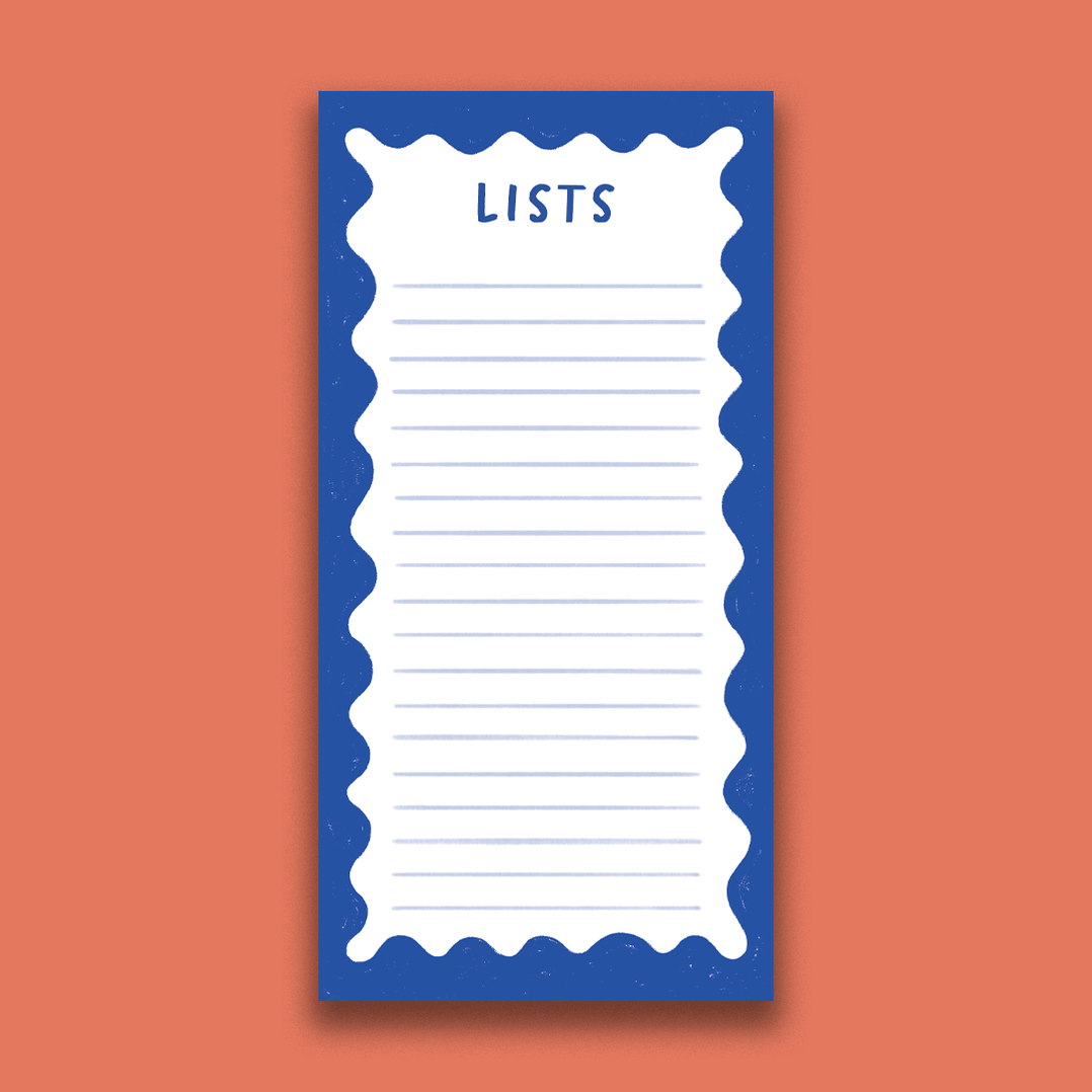 Pack of 3 - Blue Magnetic List Pad