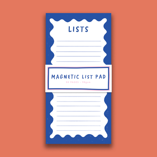 Pack of 3 - Blue Magnetic List Pad