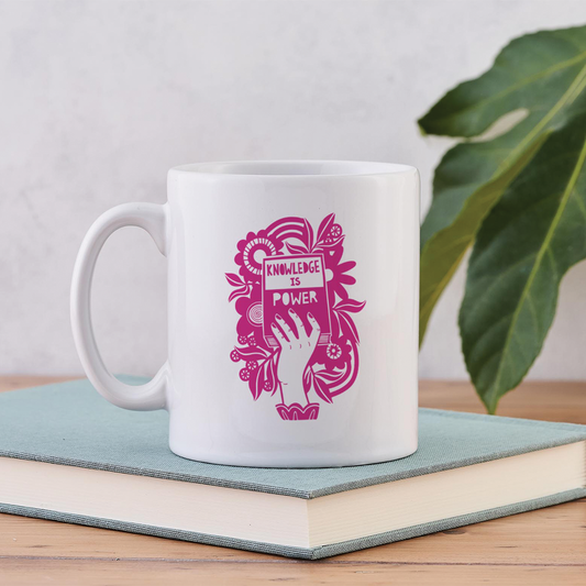 Pack of 6 - Knowledge is Power - Literary Mug