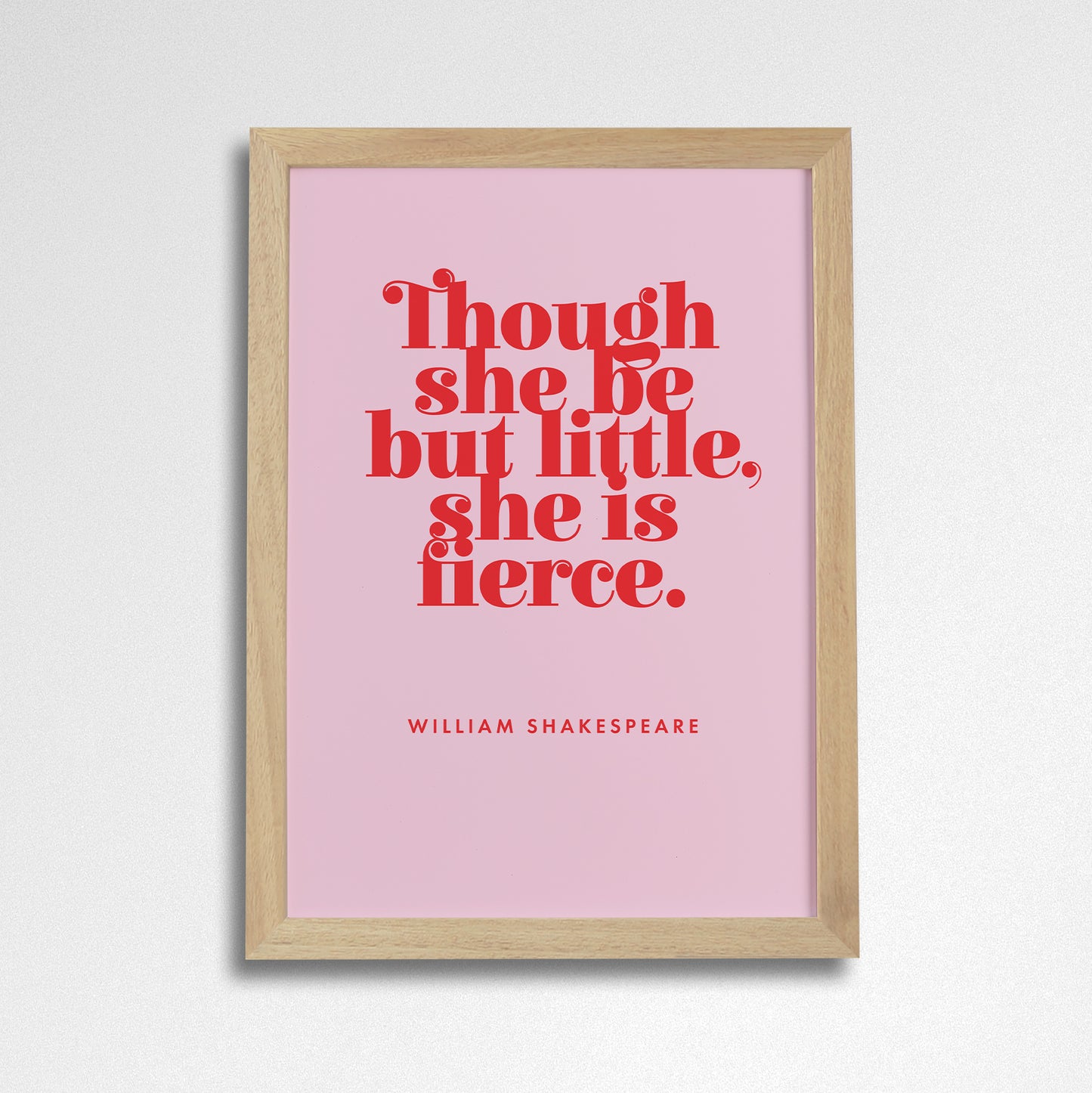 Pack of 2 - Inspirational “Little but Fierce” Art Poster