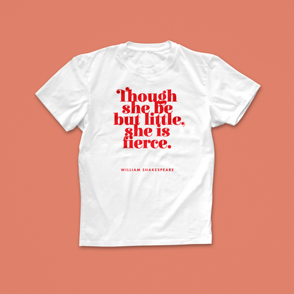 Pack of 12 - Shakespeare Little but Fierce T-shirt