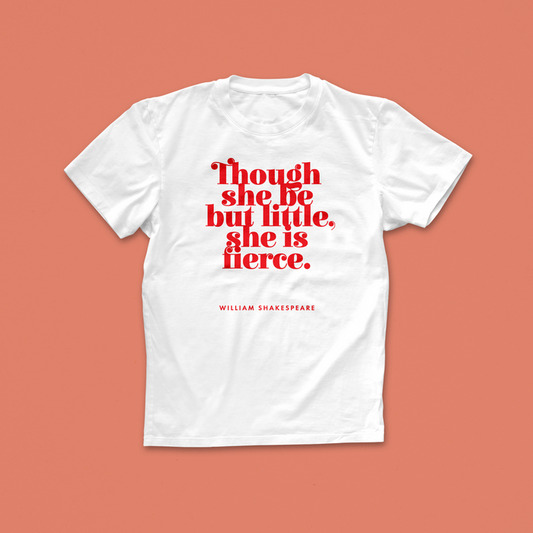 Pack of 12 - Shakespeare Little but Fierce T-shirt