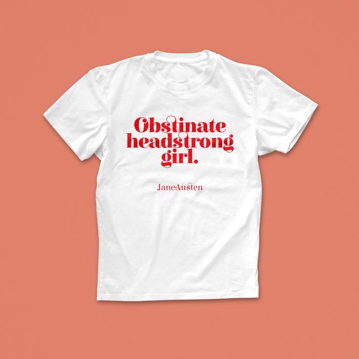 Pack of 12 - Obstinate Headstrong Girl Jane Austen T-shirt