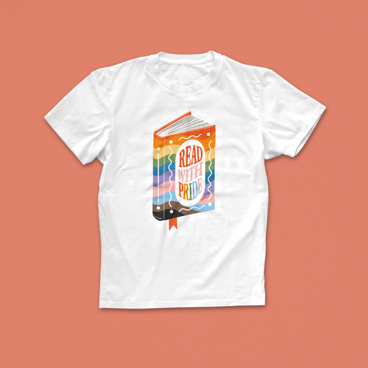 Pack of 12 - NEW LGBTQIA+ - Read with Pride T-Shirt