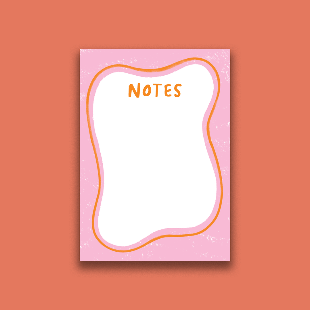 Pack of 3 - Pink Asymmetrical Note Pad