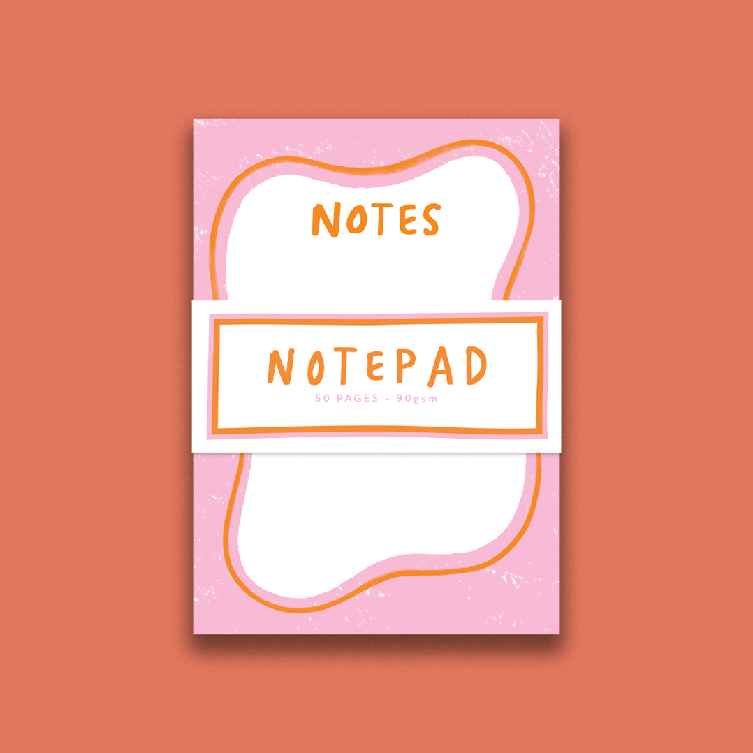 Pack of 3 - Pink Asymmetrical Note Pad