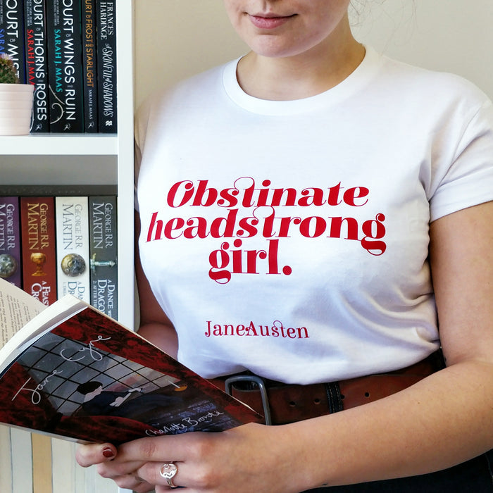 Pack of 12 - Obstinate Headstrong Girl Jane Austen T-shirt