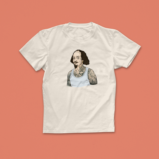 Pack of 12 - Tattooed Author - William Shakespeare T-shirt