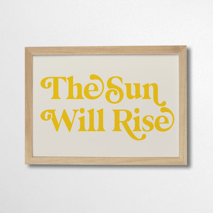 Pack of 2 - The Sun Will Rise Retro Art Print