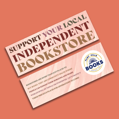 Pack of 200 Custom "SUPPORT YOUR LOCAL BOOKSTORE" Bookmarks