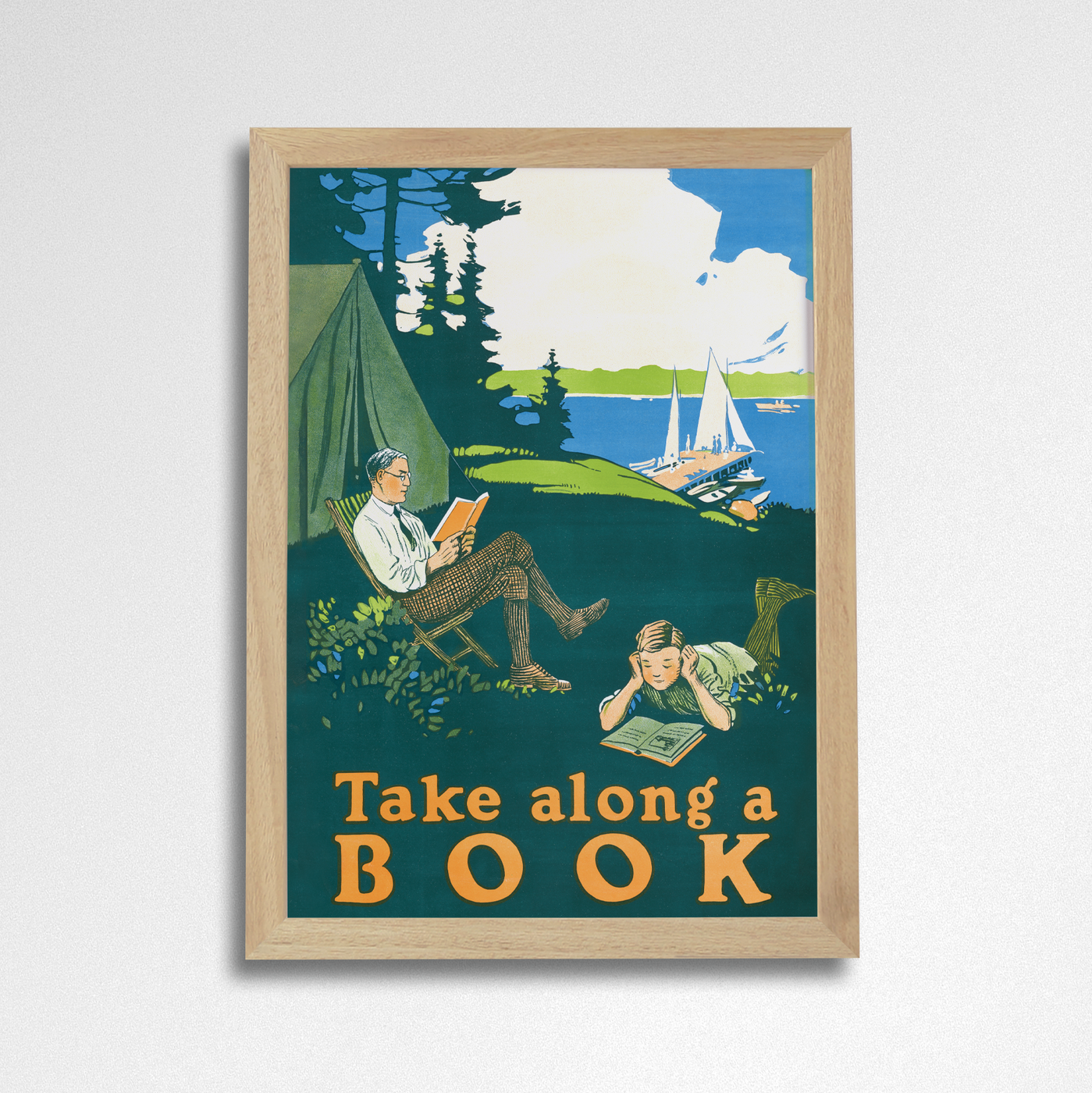 Pack of 2 - Take along a book - Wilderness Book Print