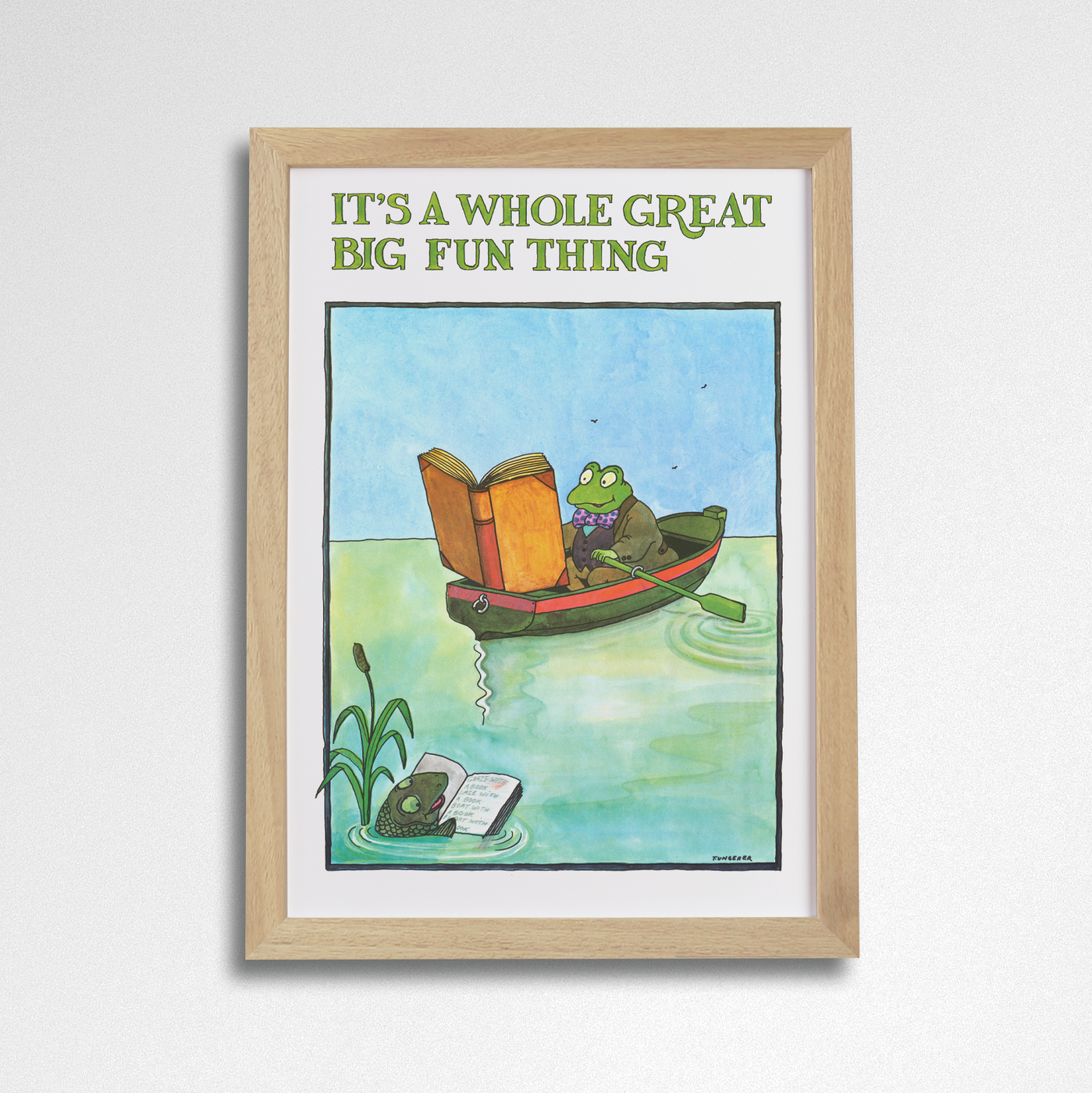 Pack of 2 - BIG FUN THING - Vintage Book Print