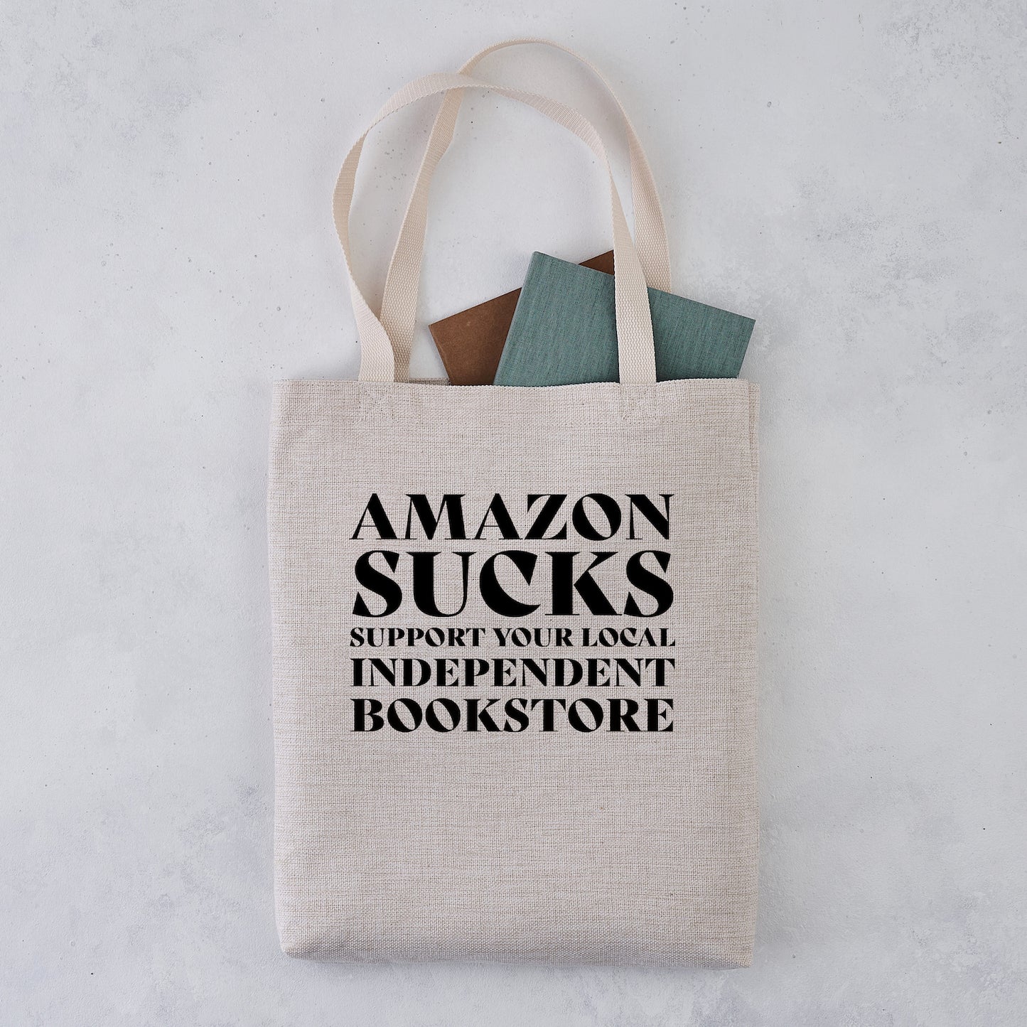 Pack of 4 - Amazon Sucks - Indie Bookstore Tote