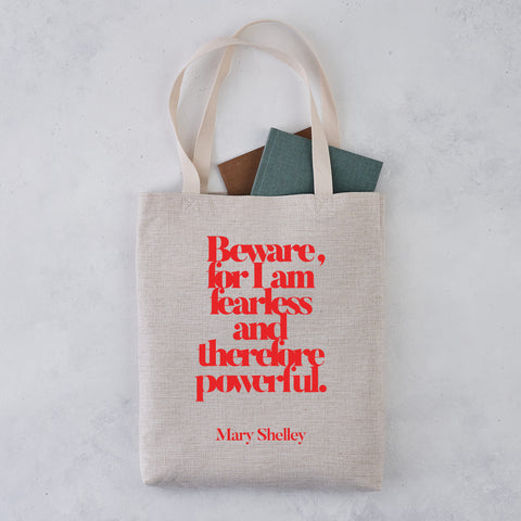Pack of 4 - Tote Bag - Beware For I Am Fearless