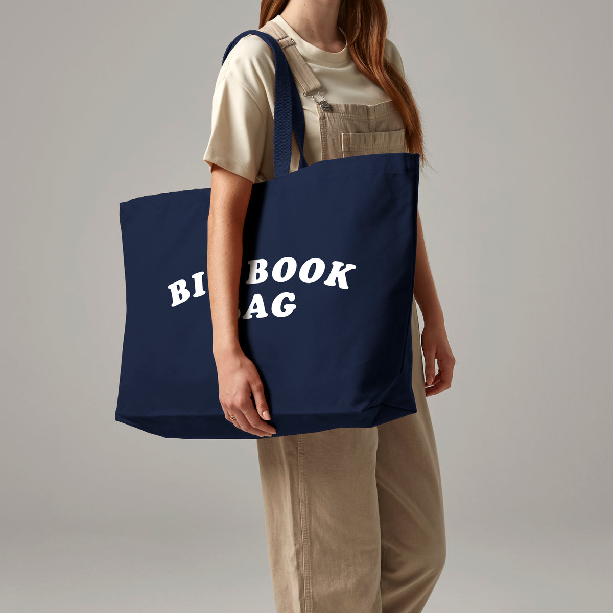 Pack of 4 - Big Book Bag – Oversized Heavyweight Canvas Tote