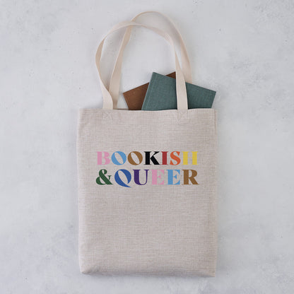 Pack of 4 - Bookish and Queer Tote – Pride Tote for Booklovers