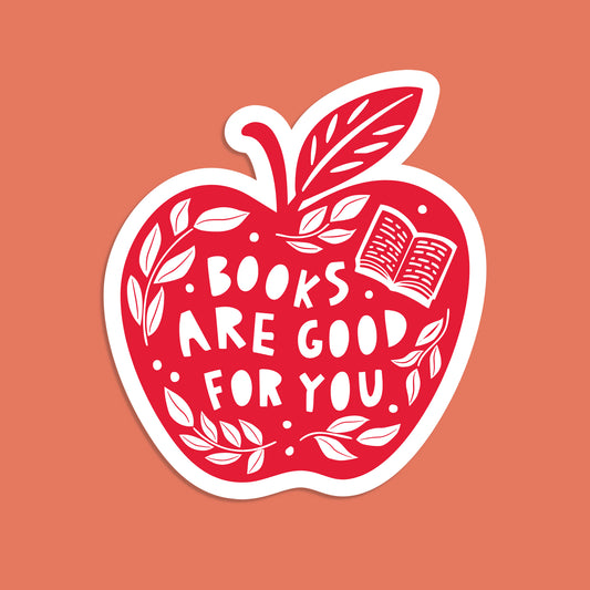 Pack of 10 - Activist Sticker - Book are Good For You