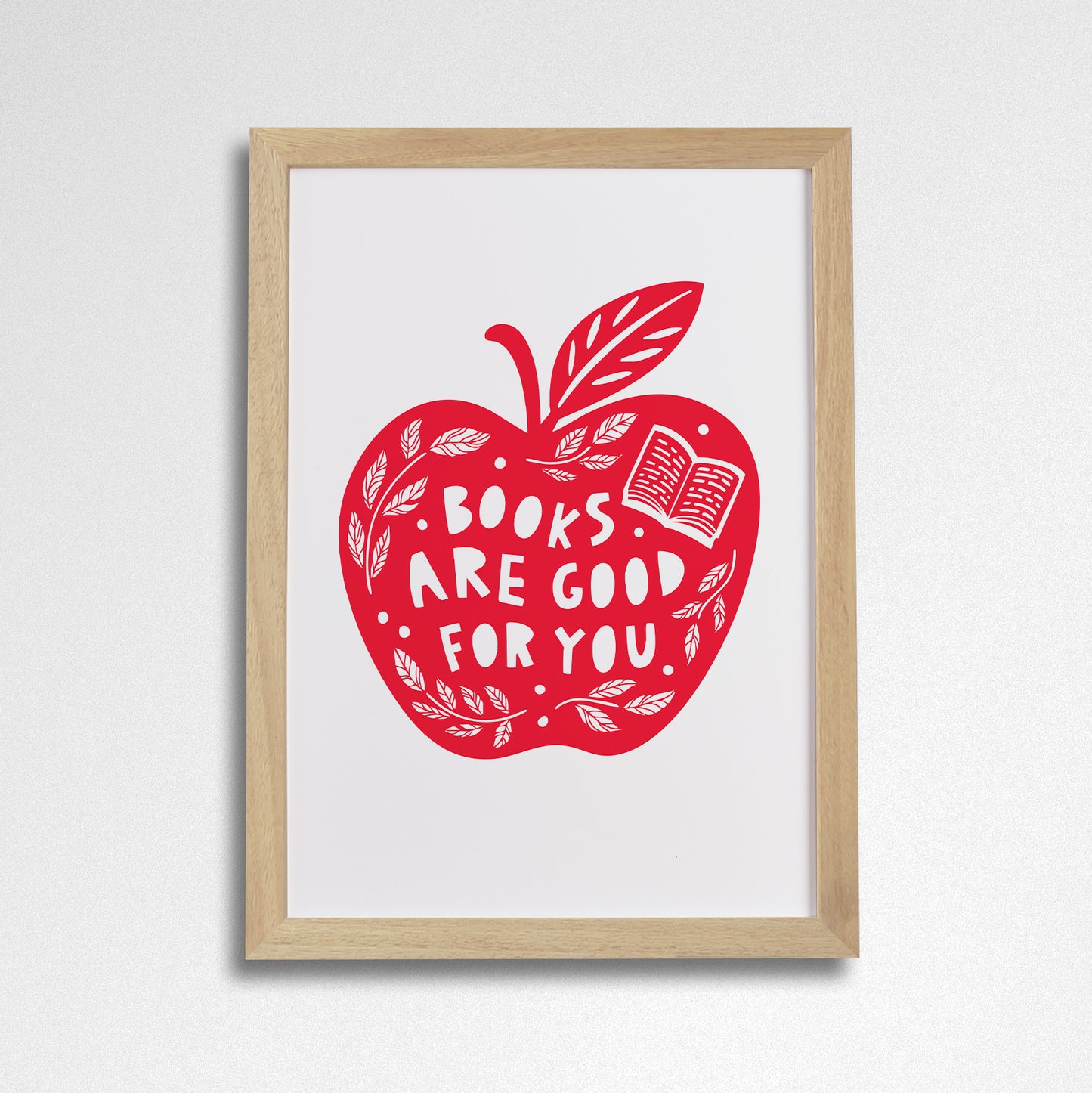 Pack of 2 - Books are good for you - Literary Activist A4 Print