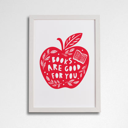 Pack of 2 - Books are good for you - Literary Activist A4 Print