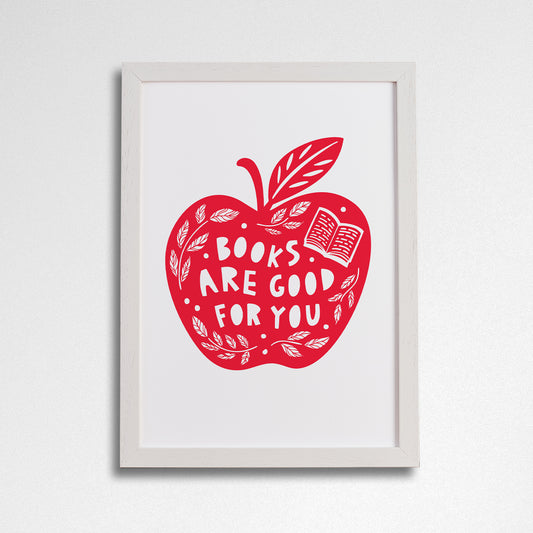 Pack of 2 - Books are good for you - Literary Activist A4 Print