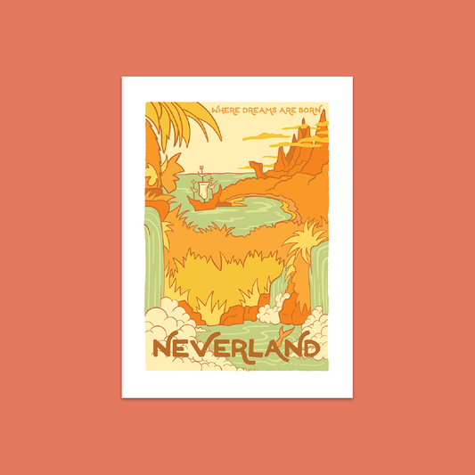 Pack of 10 - Neverland - Fictional Travel - Bookish Vinyl Sticker