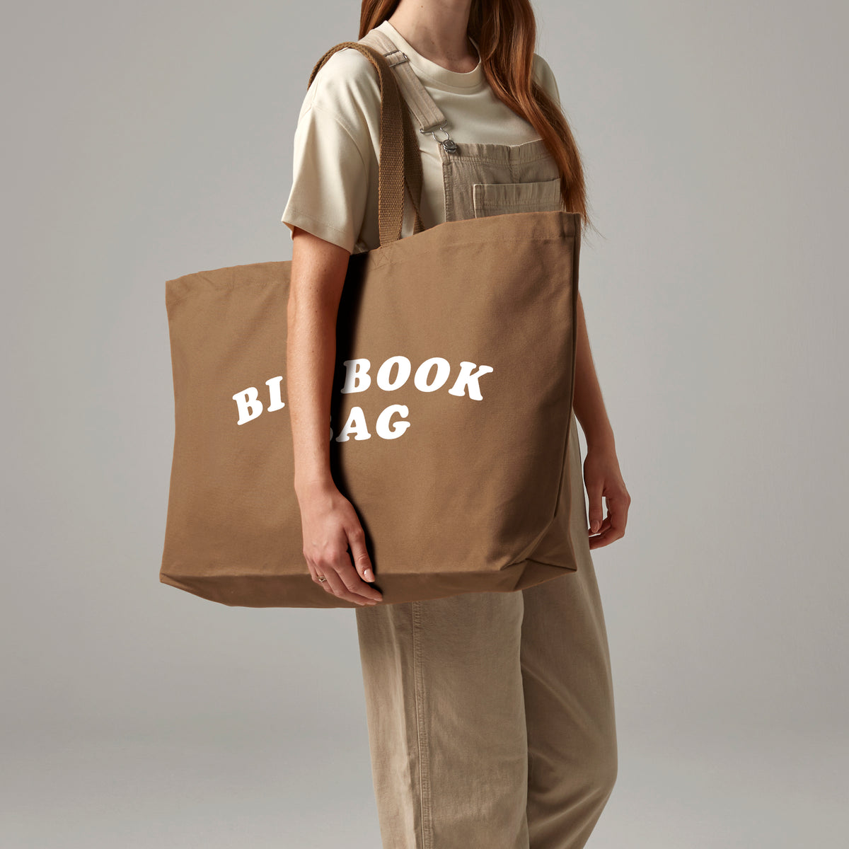 Pack of 4 - Big Book Bag – Oversized Heavyweight Canvas Tote