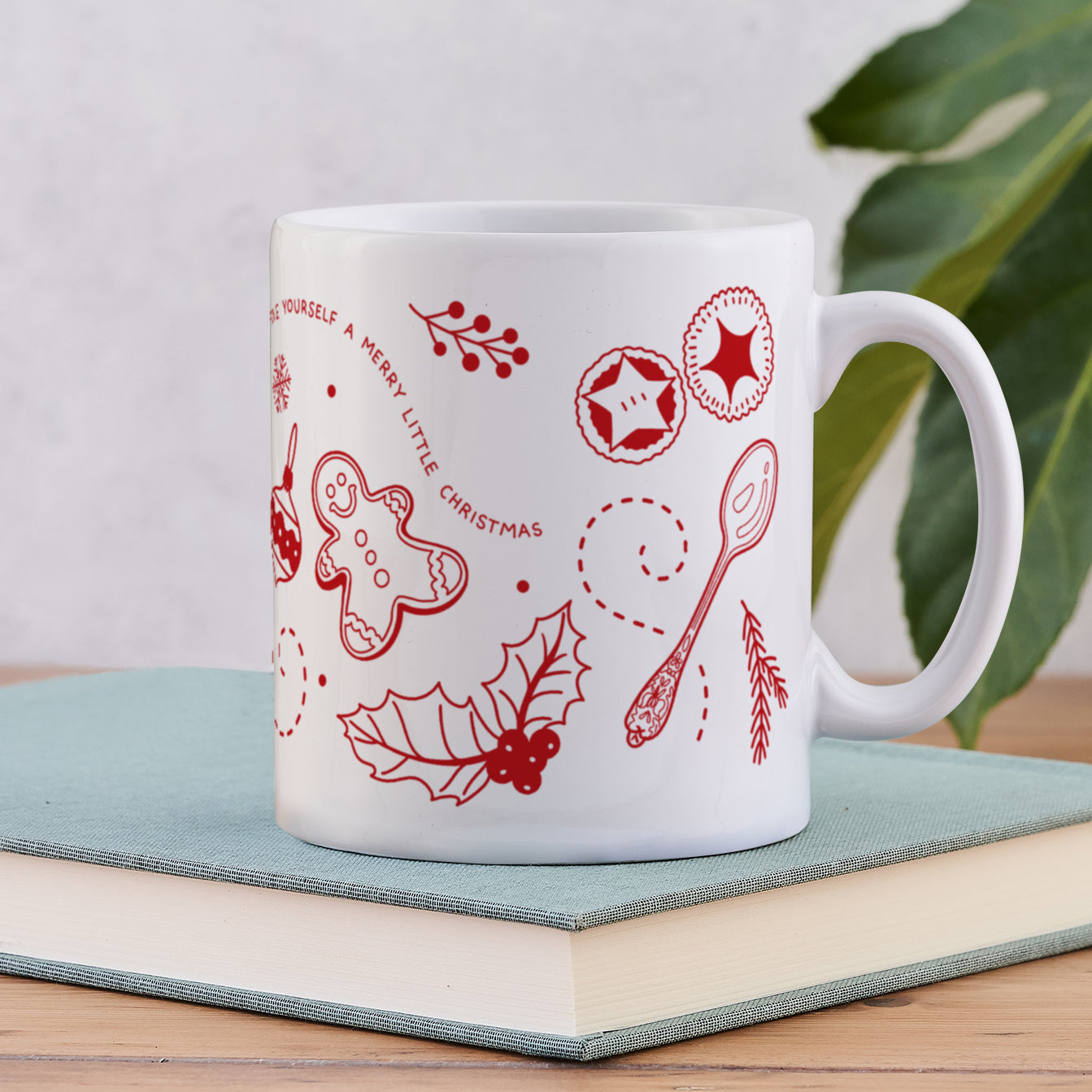 Pack of 6 -  Booklover's Christmas Mug