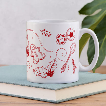 Pack of 6 -  Booklover's Christmas Mug