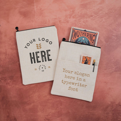 Pack of 3 - Book Sleeve - Custom Logo