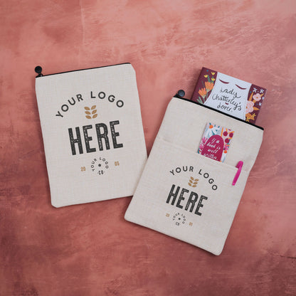 Pack of 3 - Book Sleeve - Custom Logo