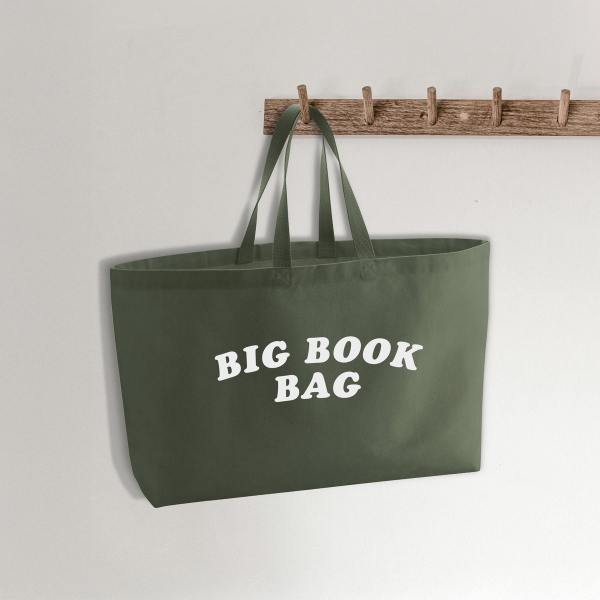 Pack of 4 - Big Book Bag – Oversized Heavyweight Canvas Tote