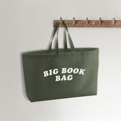 Pack of 4 - Big Book Bag – Oversized Heavyweight Canvas Tote