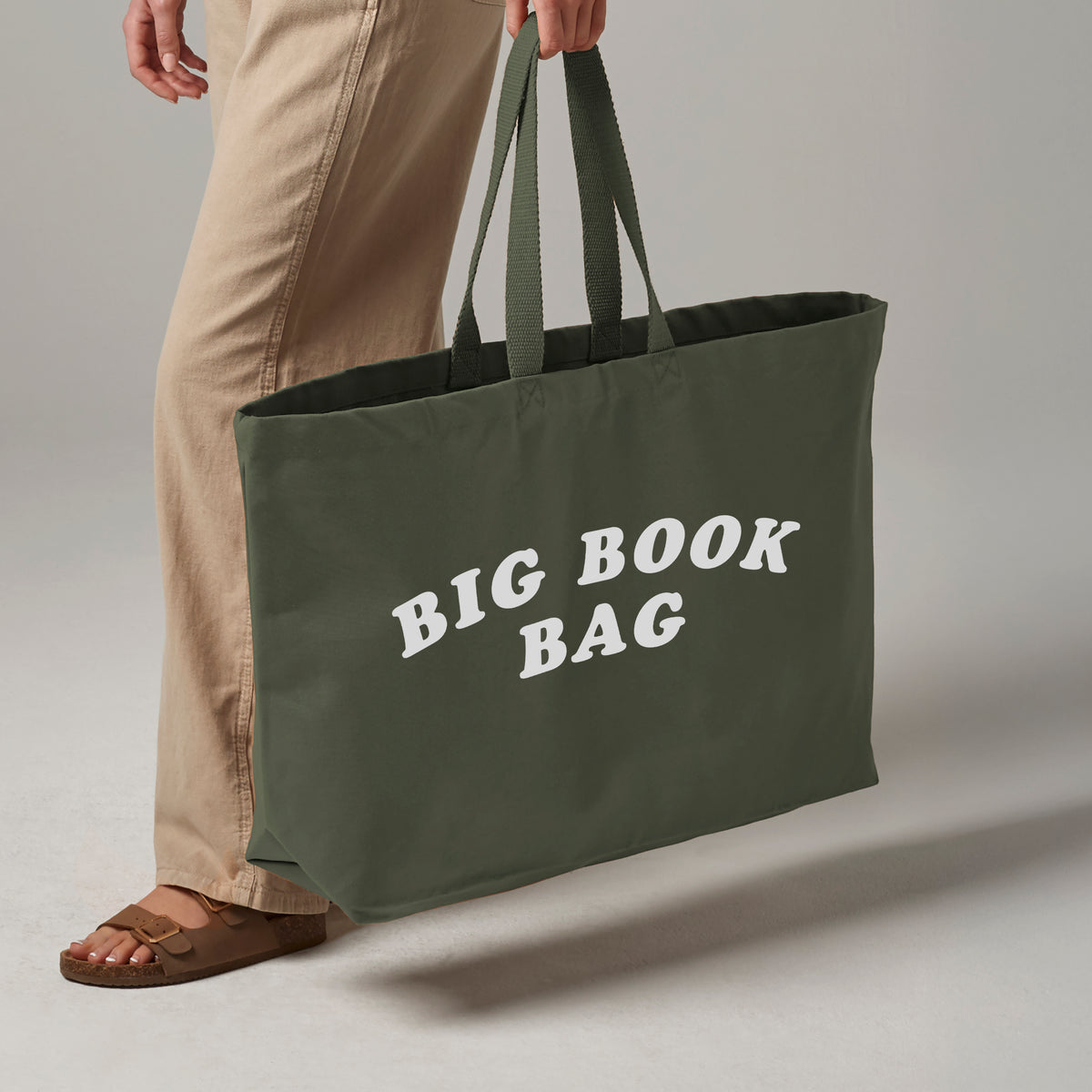 Pack of 4 - Big Book Bag – Oversized Heavyweight Canvas Tote