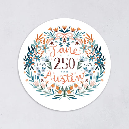 Pack of 10 - Jane Austen 250th Anniversary Vinyl Sticker