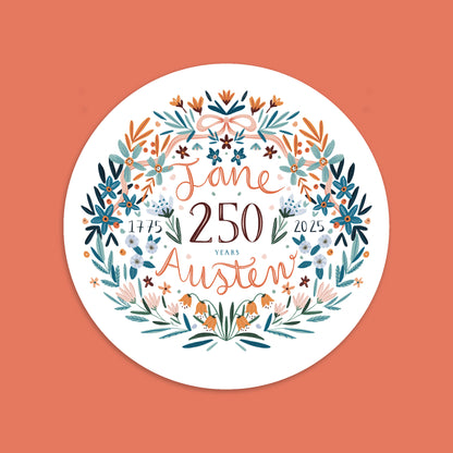 Pack of 10 - Jane Austen 250th Anniversary Vinyl Sticker