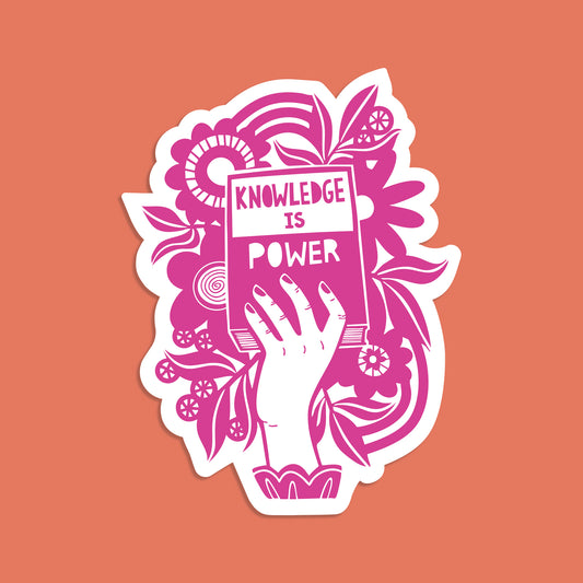 Pack of 10 - Activist Sticker - Knowledge is Power