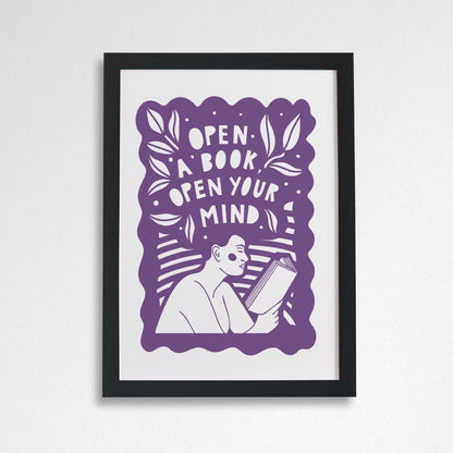 Pack of 2 - Open your Mind - Literary Activist A4 Print