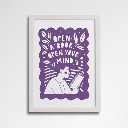 Pack of 2 - Open your Mind - Literary Activist A4 Print