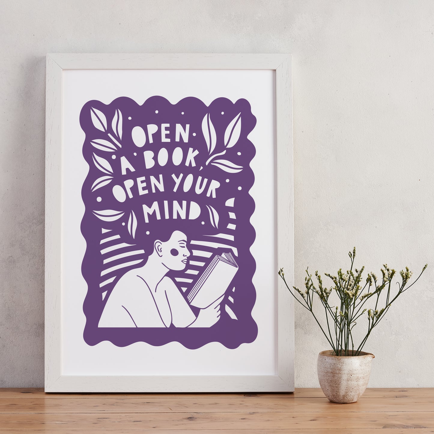 Pack of 2 - Open your Mind - Literary Activist A4 Print