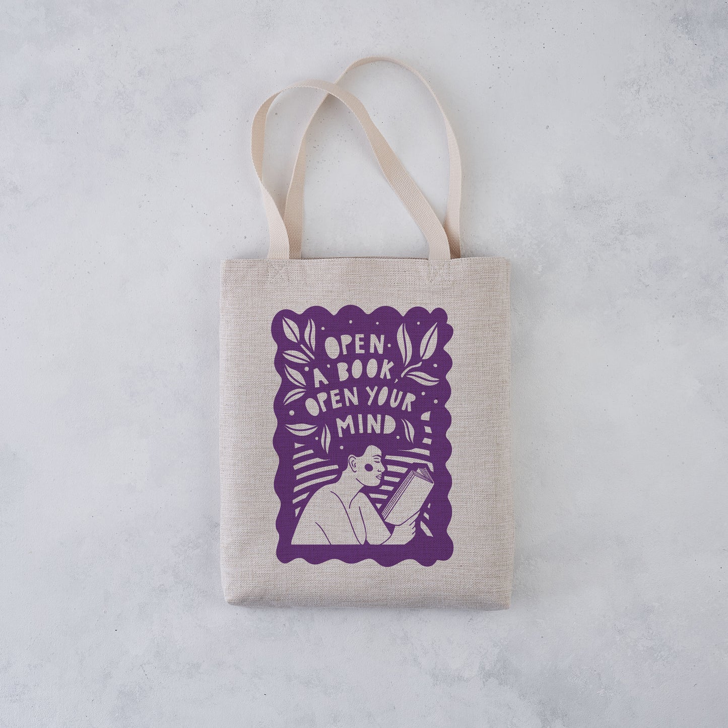 Pack of 4 - 'Open your Mind' - Literary Activist Tote Bag