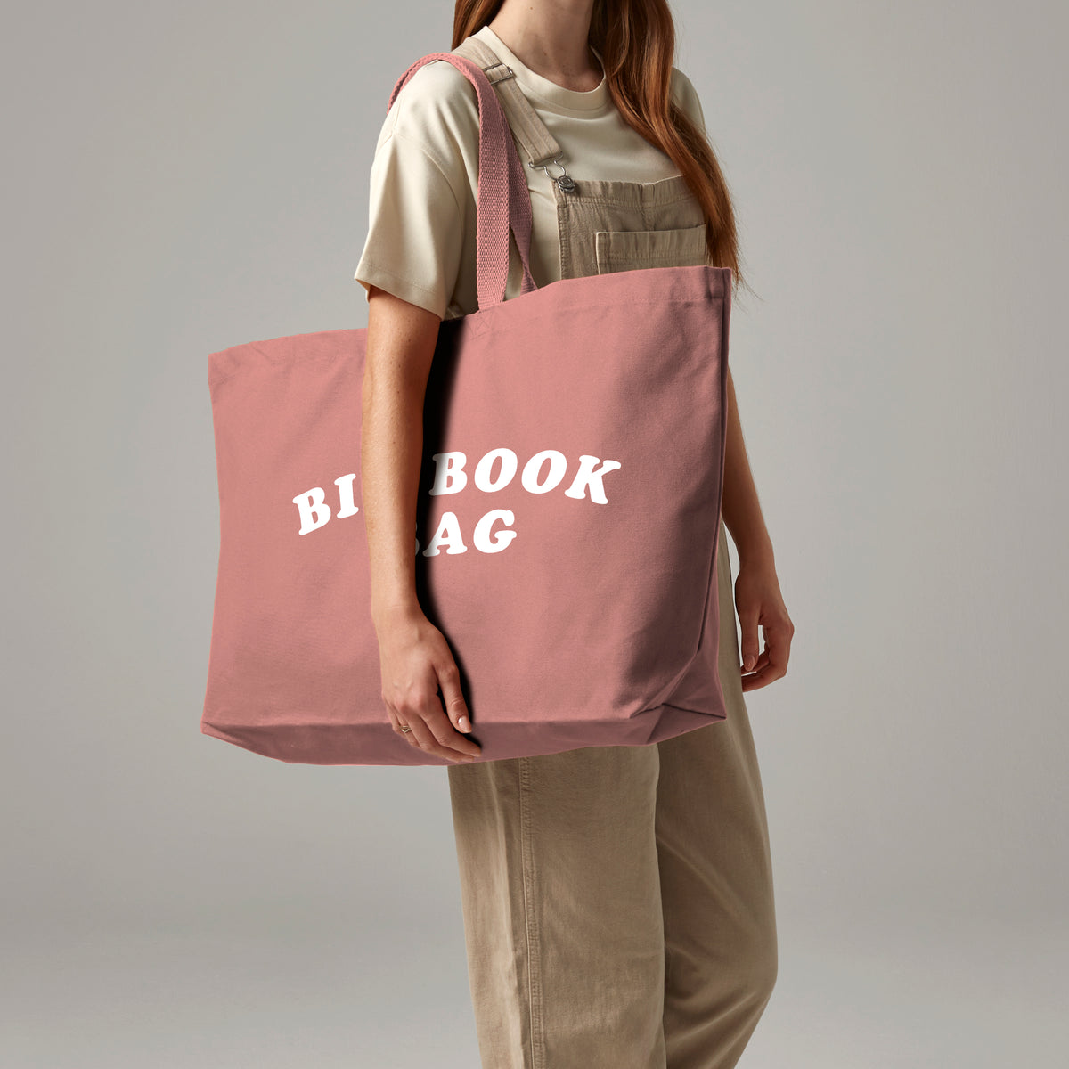 Pack of 4 - Big Book Bag – Oversized Heavyweight Canvas Tote