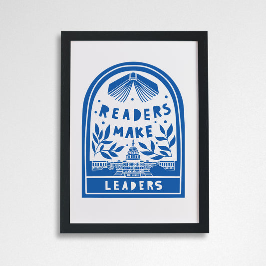Pack of 2 - Readers Make Leaders - Literary Activist A4 Print