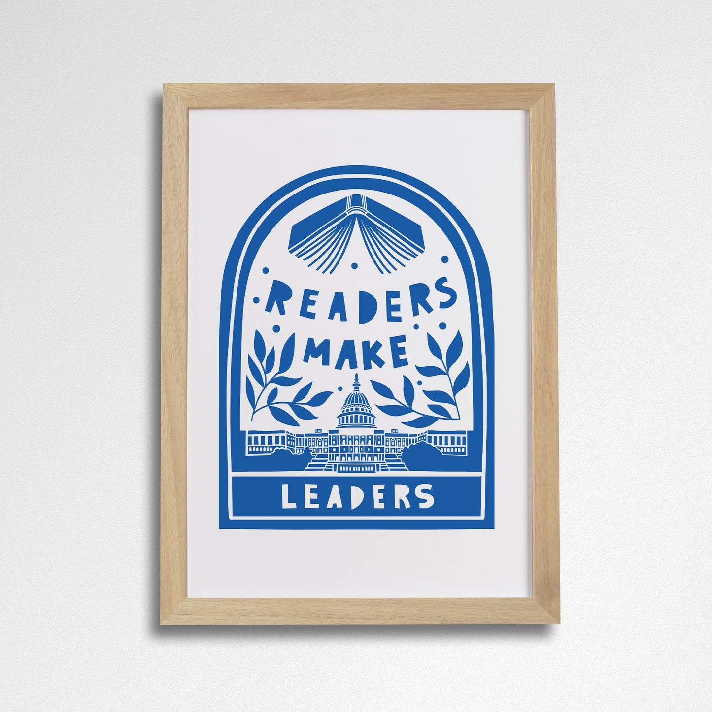 Pack of 2 - Readers Make Leaders - Literary Activist A4 Print