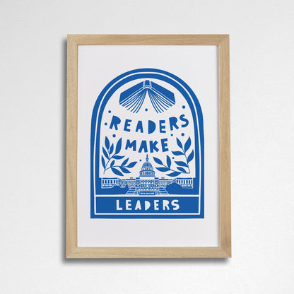 Pack of 2 - Readers Make Leaders - Literary Activist A4 Print