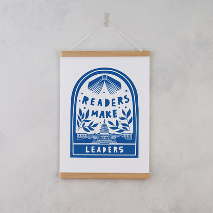 Pack of 2 - Readers Make Leaders - Literary Activist A4 Print
